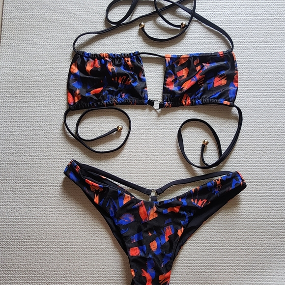 Colorful Abstract Bikini Set - Picture 1 of 3